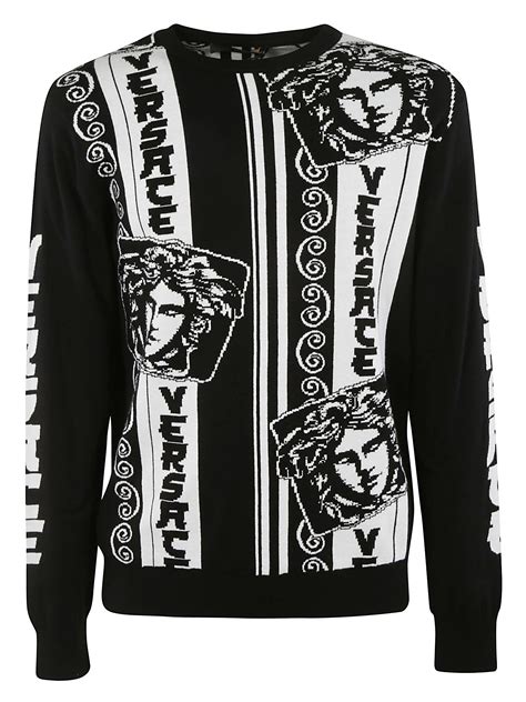 versace crew neck sweater.